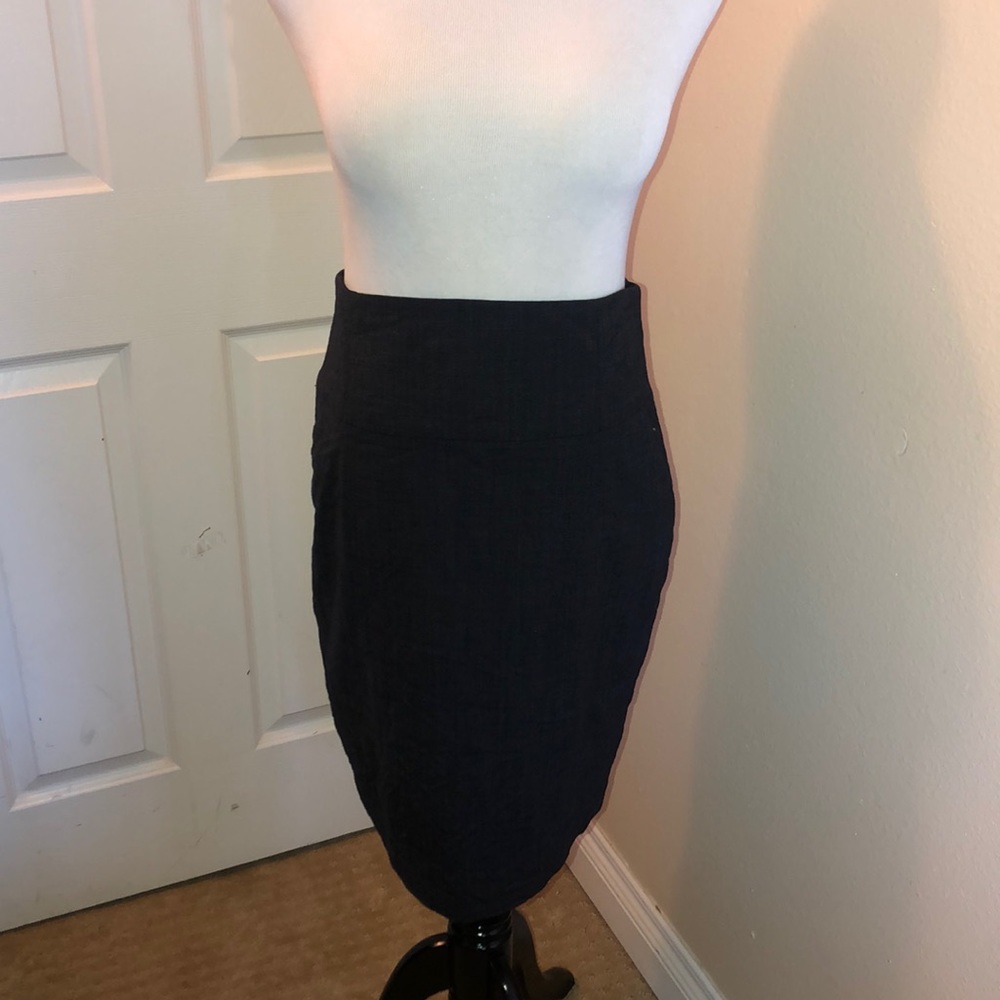 Banana Republic Navy Chambray Skirt